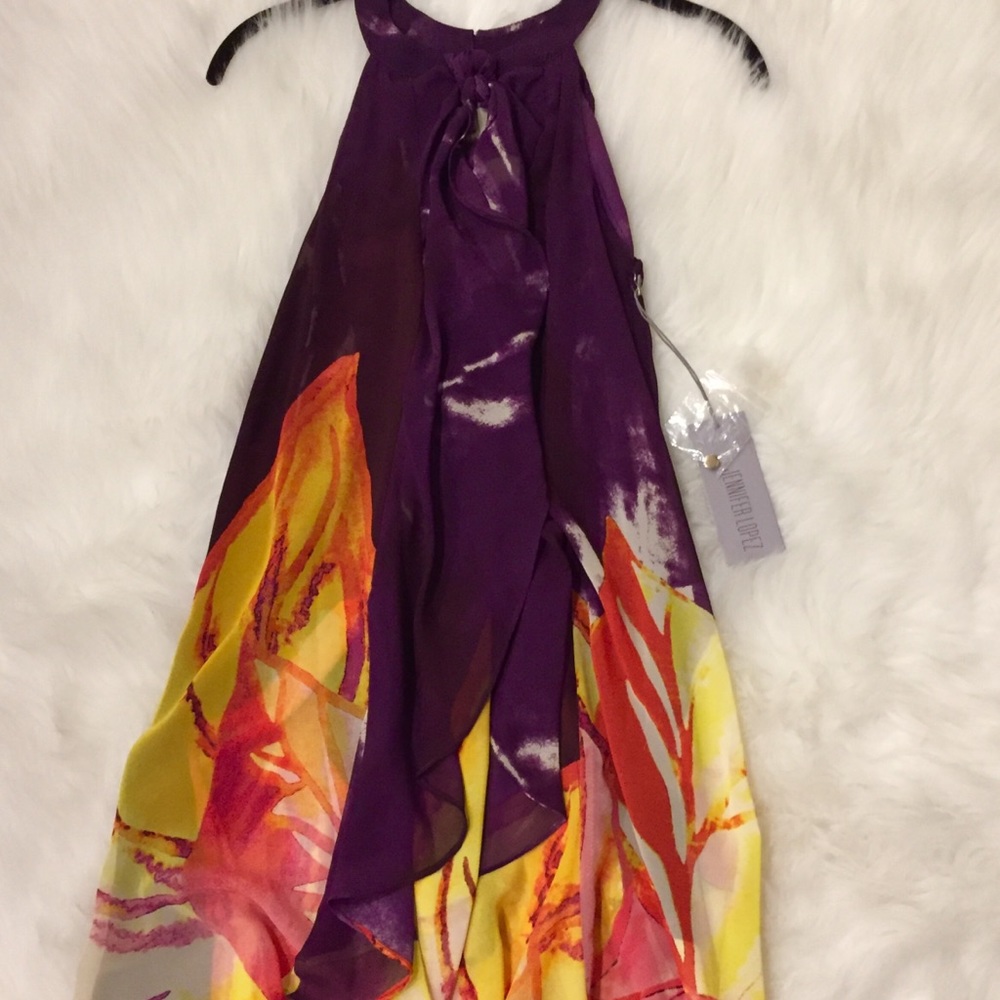 JENNIFER LOPEZ HALTER LONG DRESS